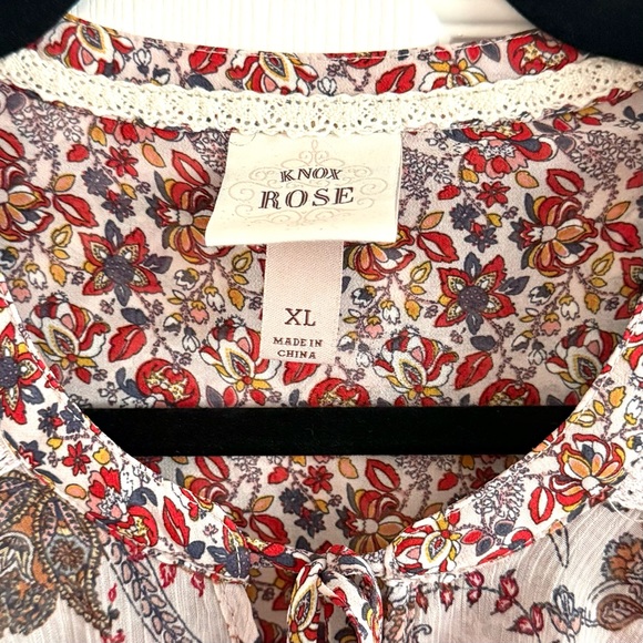 Knox Rose Boho Style Peasant Blouse - Picture 6 of 10